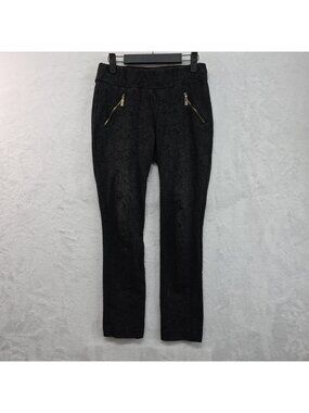 Anne Klein Women’s Paisley Stretch Dress Pant Jeggings Size 26x28 Elastic Waist